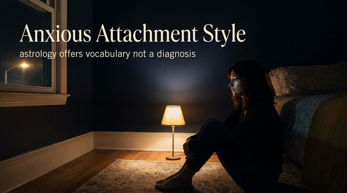 Anxious Attachment Style: An Astrology-Informed Look