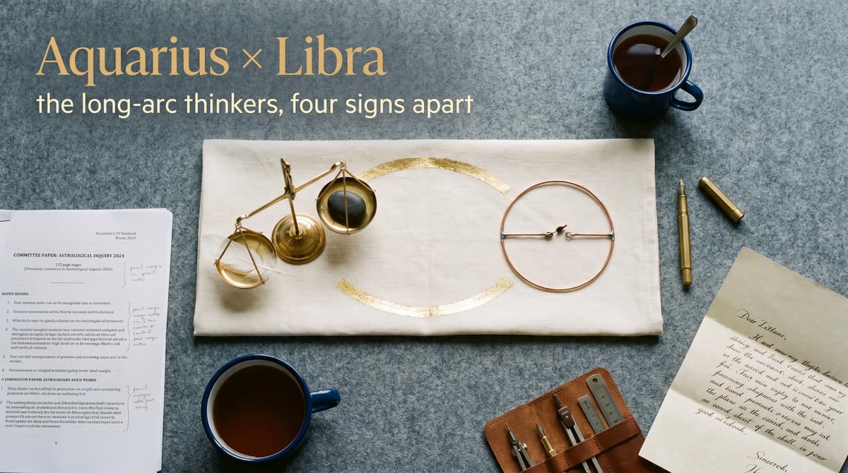Aquarius and Libra Compatibility: The Air Trine of Ideas and Grace
