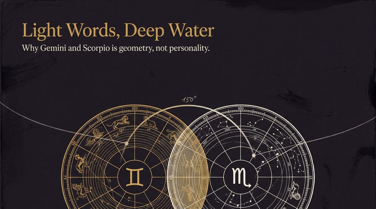 Gemini and Scorpio Compatibility: Light Words, Deep Water