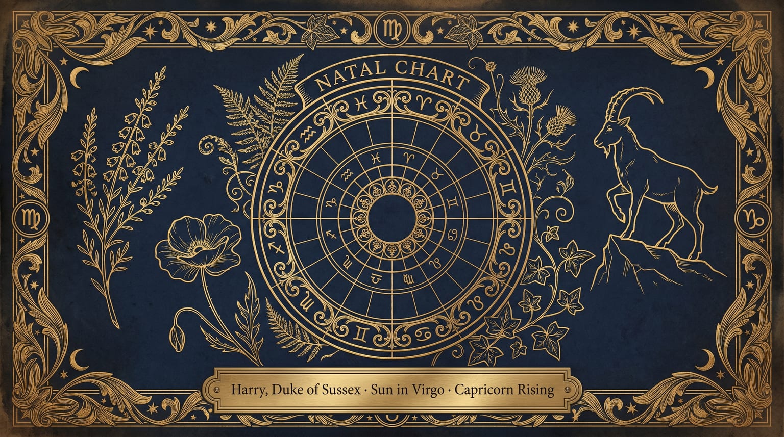 Prince Harry — Natal Chart Reading